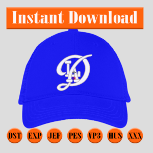 Diseño de los Dodgers para gorra 3D puff