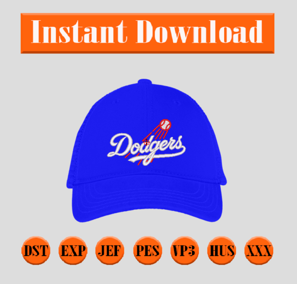 Diseño de los Dodgers para gorra