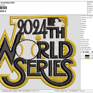 Diseño de los Dodgers para gorra world series 2024