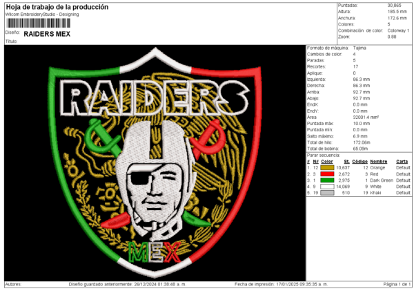 Diseño de los Raiders Mexico Inspiracion - Image 2