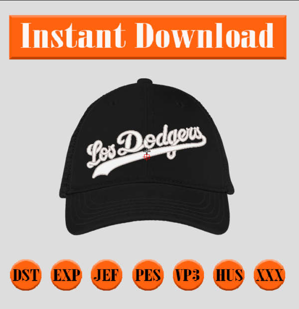 Diseño de los Dodgers para gorra 3D puff classic