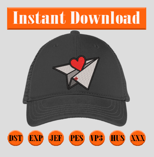 Diseño para gorra del Avión del Amor