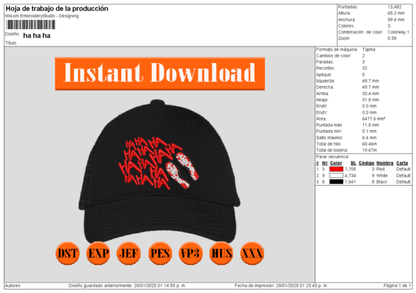 Diseño para gorra de  suelas rojas - Image 2