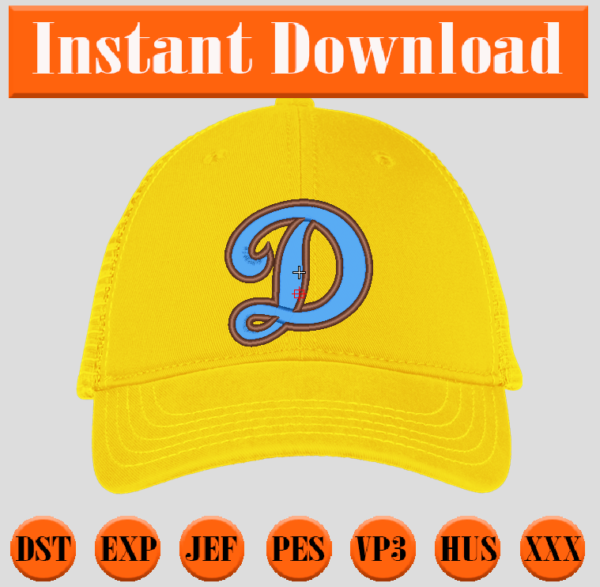 Diseño de los Dodgers para gorra Puff 3D