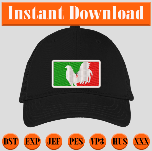 Diseño para Gorra de Gallo tricolor