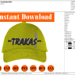 Diseño para Gorra de Trakas